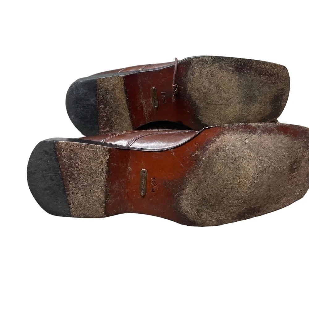 Mezlan Men Genuine Alligator Dress Shoes Piedmont style Brown 10.5 M‎